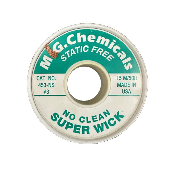 MG Chemicals Superwick 453-NS No Clean - #3 Green 15M
