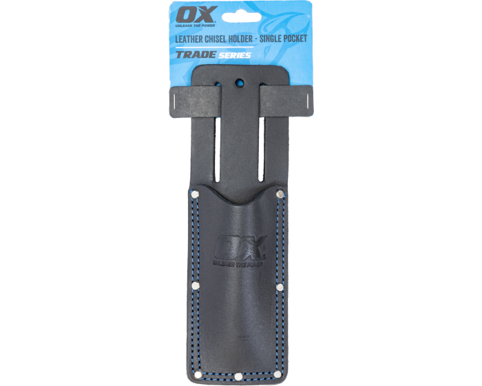OX Trade Black Leather Chisel Holder