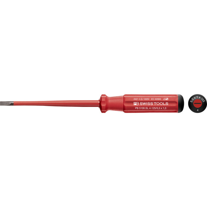 PB Swiss 5100 SL Classic VDE Slim Slotted Screwdrivers