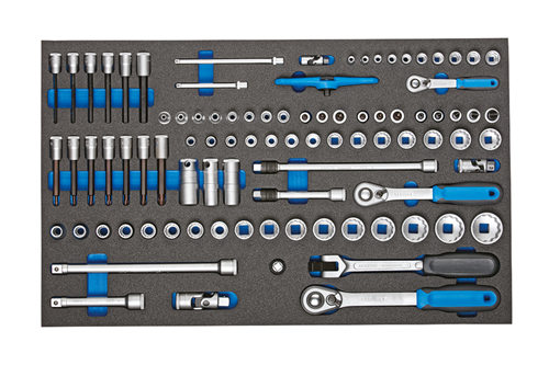 Gedore Socket Set 1/4in-3/8in-1/2in in CT Module, 91 Pce 2005 CT4-U-20