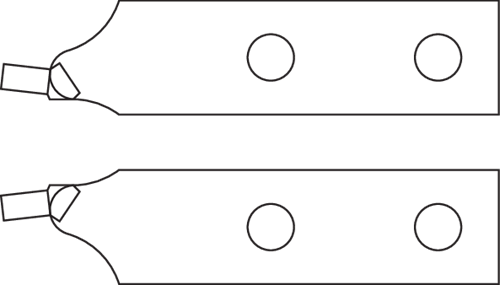 Gedore E-8000 A 5 Spare Tip Pair Straight Ø 3.5mm