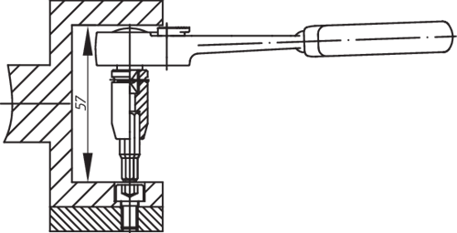 Gedore 2093 U-10 Reversible Ratchet 1/4