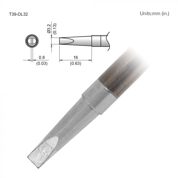 Hakko T39 Soldering Tip/Shape-3.2Dl For FX971