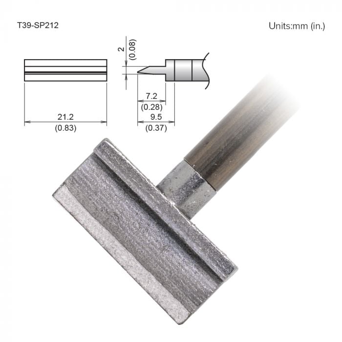Hakko T39 Soldering Tip/Shape-Spatula 21.2 For FX971