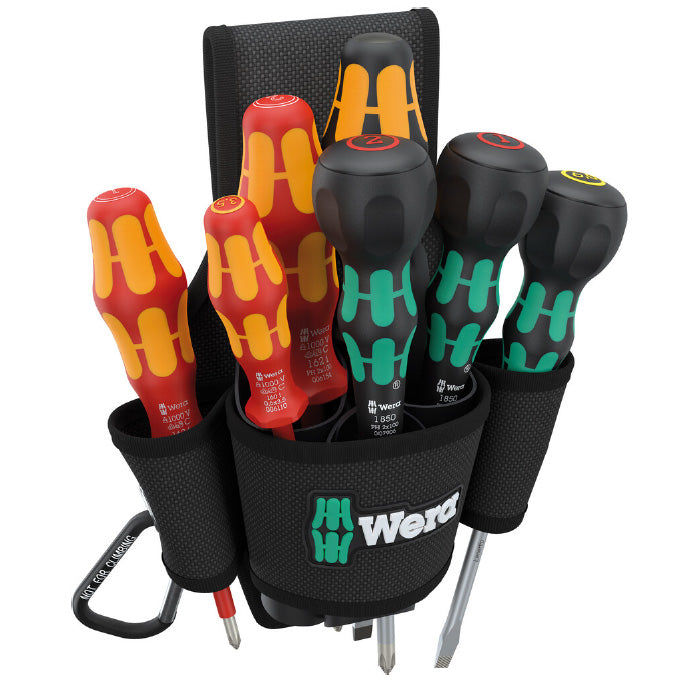 Wera 9621 Belt Holster Screwdriver Set 2, 8 Pce