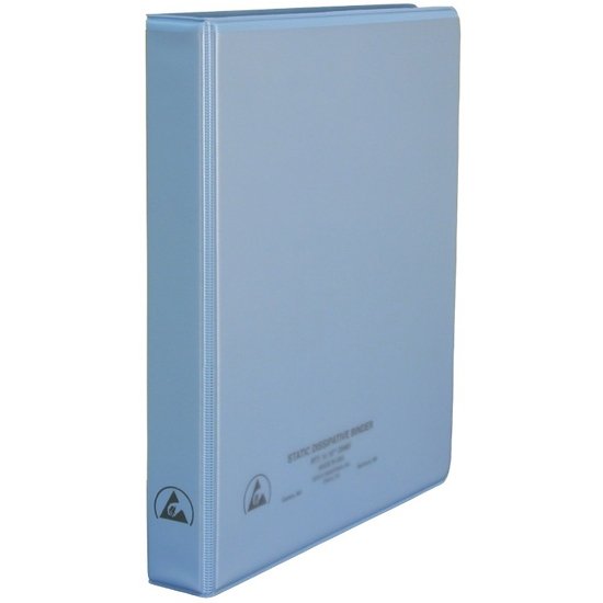 Desco 07431 Static Dissipative ESD Binder with Clear Pocket, 25MM