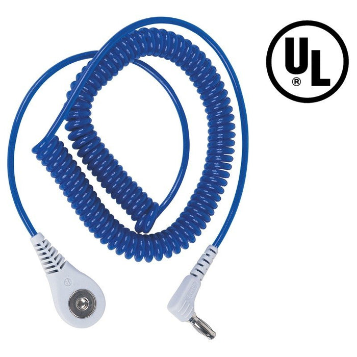 Desco 09120 Jewel Coil Cord, 1.8m, Sapphire, 4mm