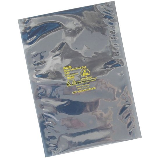 Desco 100812 1000 Series Metal-In Static Shield Bag, 203mm x 305mm, 100 EA