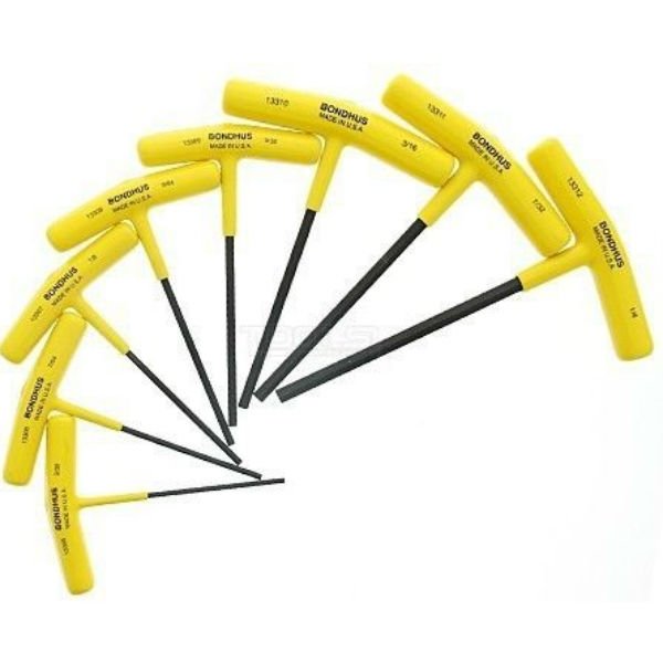 Bondhus 8pc Hex T-Handles 3/32