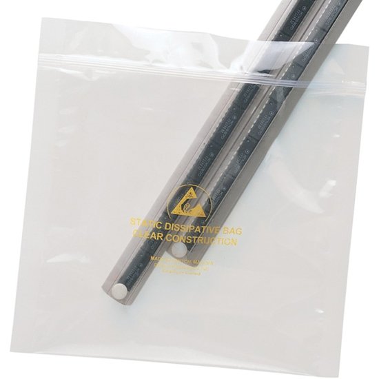 Desco 13882 - Statfree® Ultra Clear Barrier Bags, Zip, 203mm x 254mm, 100 EA