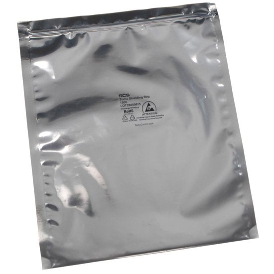 Desco 150Z1012 - 1500 Series Metal-Out Static Shield Bag, Zip, 255mm x 305mm, 100 EA