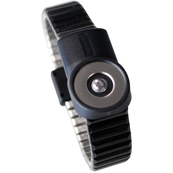 Desco 19887 - MagSnap 360™ Dual-Wire Metal Wristband, Medium