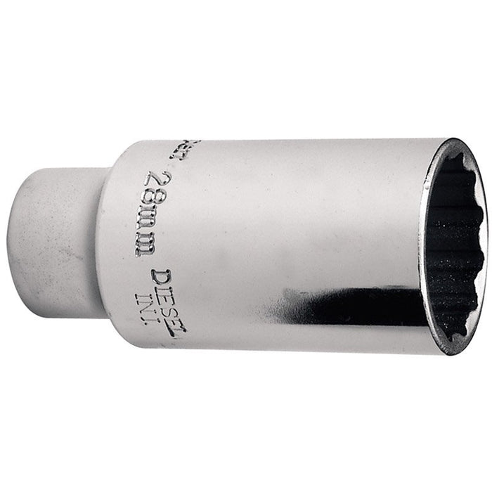 Draper Tools 1/2 Square Drive HGV Diesel Injector Socket (28mm)