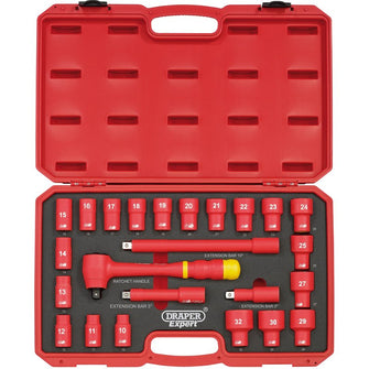 Draper Tools 1/2 Square. Drive. VDE Socket Set (24 Piece)
