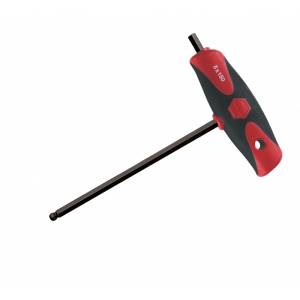 Wiha Soft Grip Dual Drive Ball End Hex T-handle - Metric
