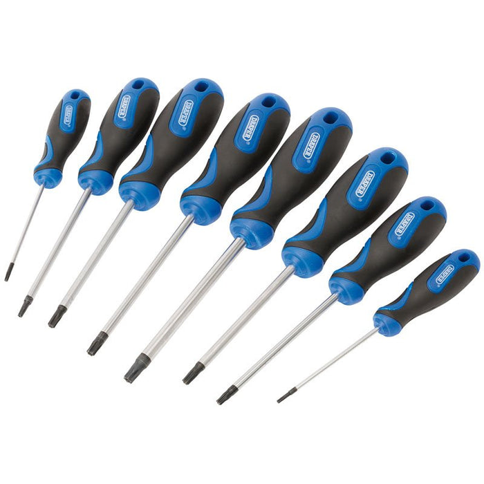Draper Tools Soft Grip TX-STAR® and TX-STAR® Security Screwdriver Set (8 Piece)