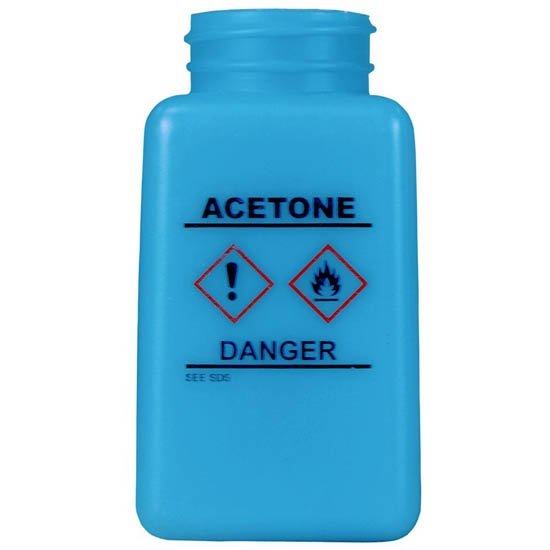 Menda 35731 - durAstatic® Dissipative Blue HDPE Bottle, GHS Label with