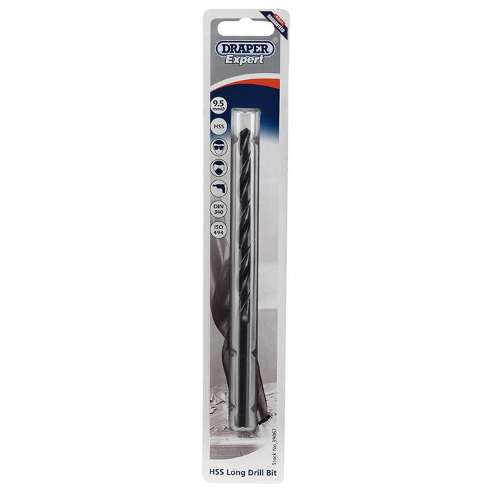 Draper Tools Expert 9.5 X 175mm HSS Extra Long Drill Bit