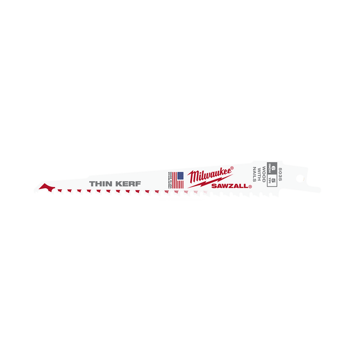 Milwaukee 150mm 5 TPI SAWZALLâ„¢ Blades (5 Pk)