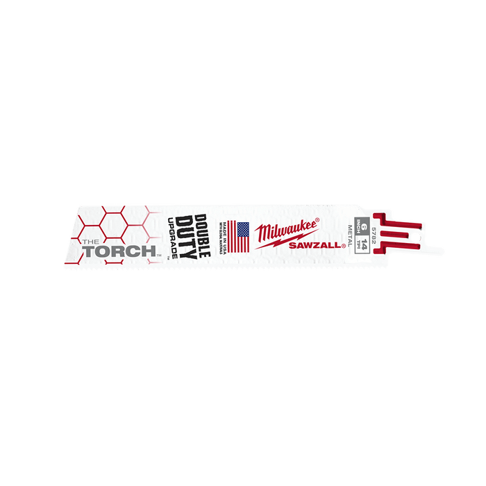 Milwaukee 150mm 14 TPI THE TORCHâ„¢ SAWZALLâ„¢ Blades (5 Pk)