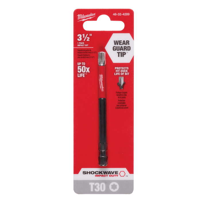 Milwaukee SHOCKWAVE™ Power Bit Torx™ T30 89mm (3-1/2“) 1PK