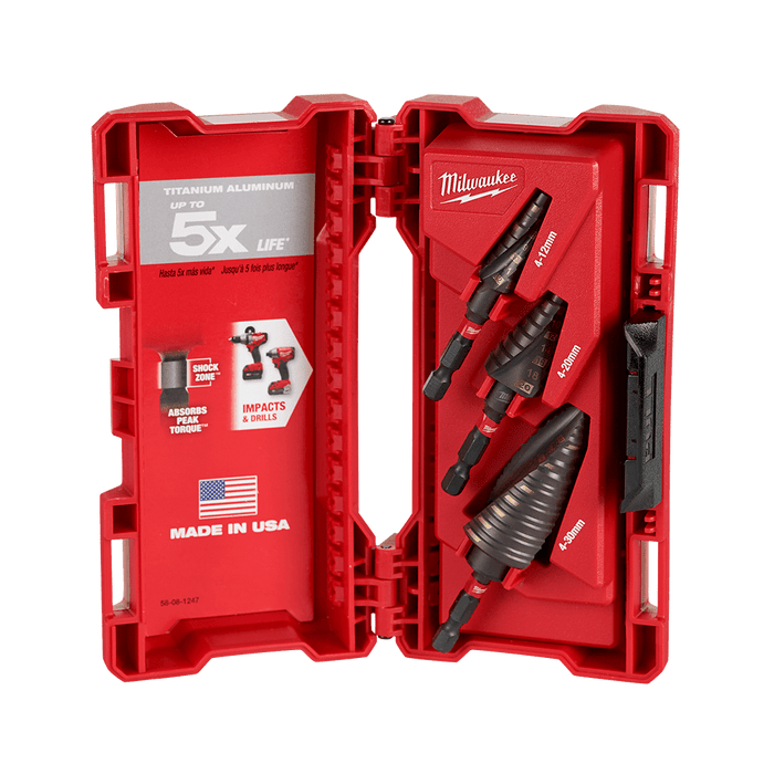Milwaukee SHOCKWAVEâ„¢ Step Bit Set