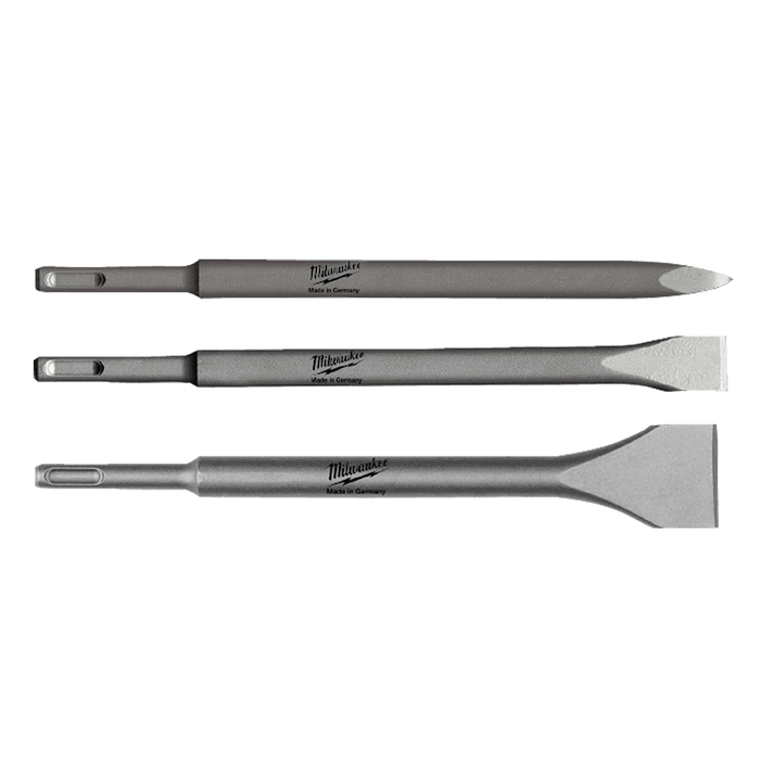 Milwaukee SDS Plus 3 pc chisel set