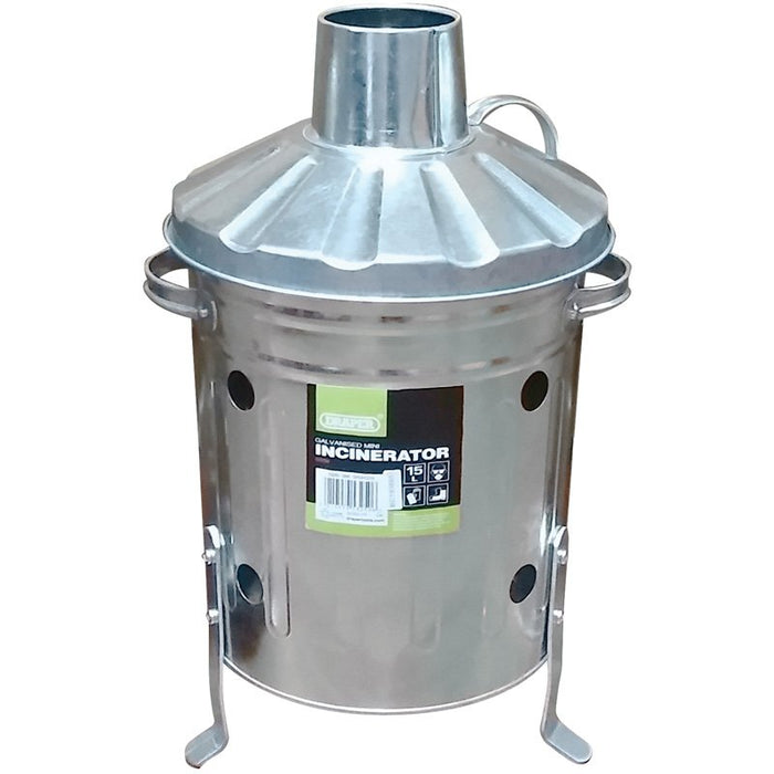 Draper Tools Galvanised Mini Incinerator (15L)