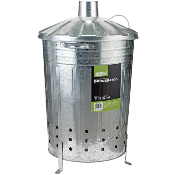 Draper Tools Galvanised Garden Incinerator (85L)