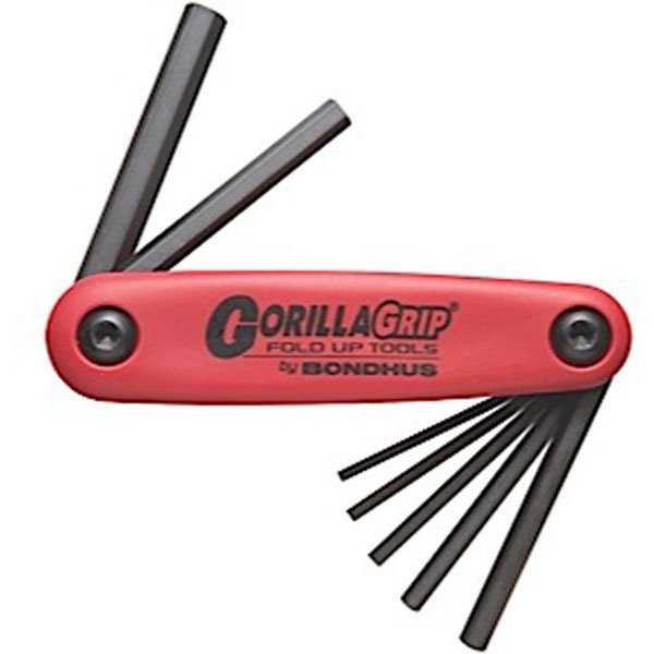 Bondhus GorillaGrip Hex Tip Fold Up 7pc Tool