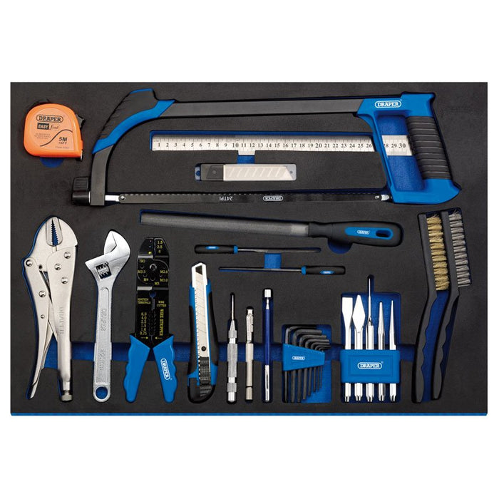 Draper Tools Tool Kit in Full Plus Drawer EVA Insert Tray (36 Piece)