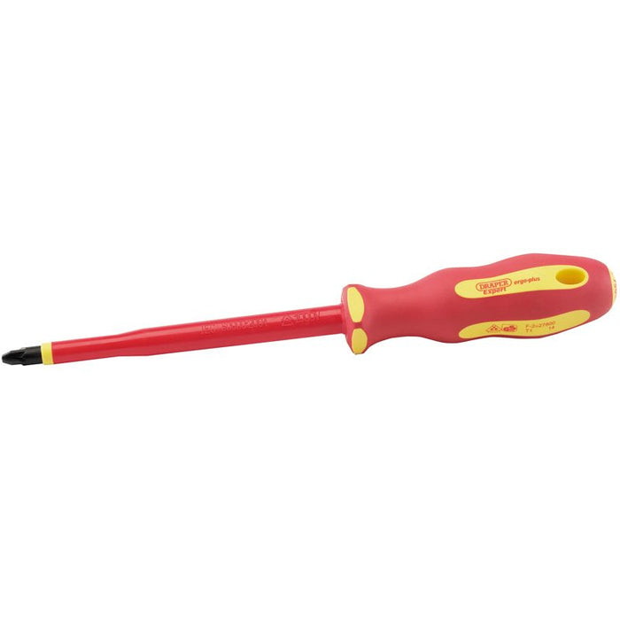 Draper Tools Ergo Plus® VDE No.3 x 150mm PZ Slot Screwdriver