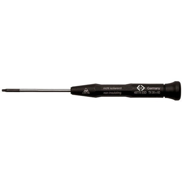 CK Xonic ESD Screwdriver Slotted 0.8x60mm