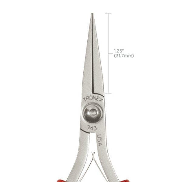 Tronex 743 Flat Nose Long Smooth Jaw No Step Pliers