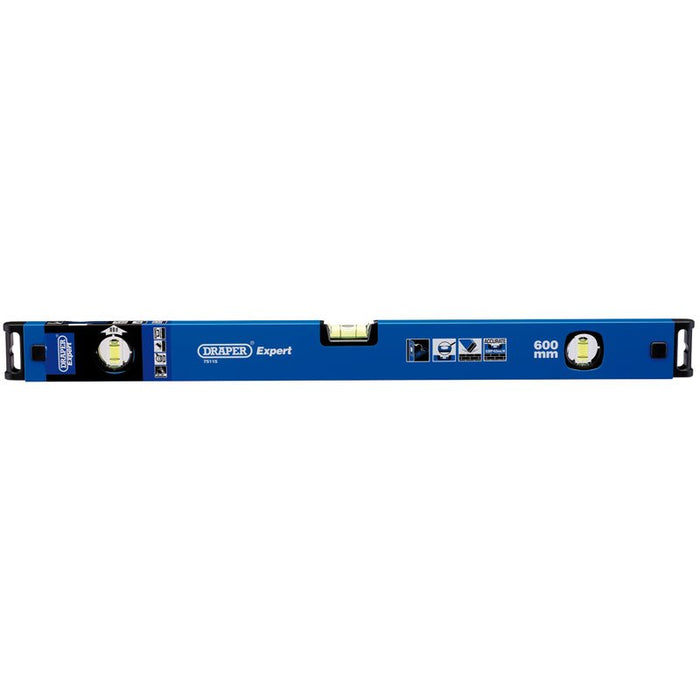 Draper Tools Box Levels with Magnified Vial And Side View Vial Length 600mm