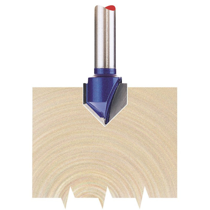Draper Tools 1/4 Groove 12.7mm x 90° TCT Router Bit