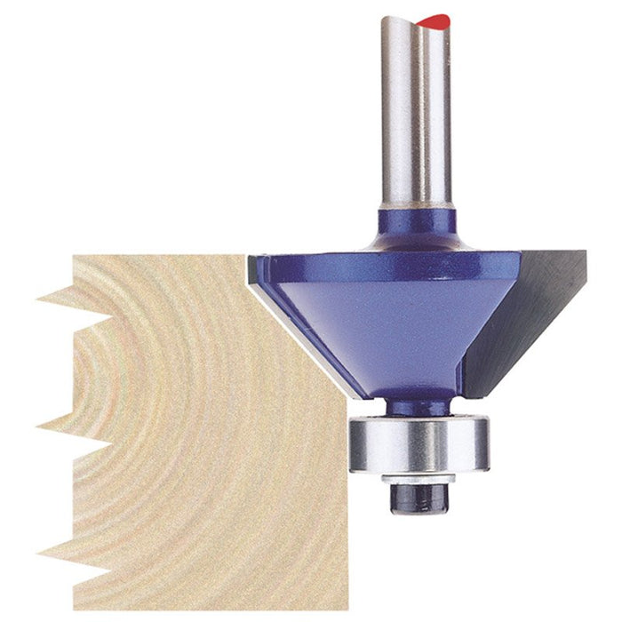 Draper Tools 1/4 Chamferring 30mm x 45° TCT Router Bit