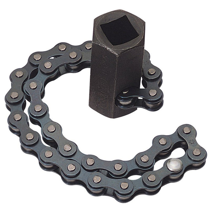 Draper Tools 1/2 Square Drive or 24mm 130mm Capacity Chain Oil Filter Wrench