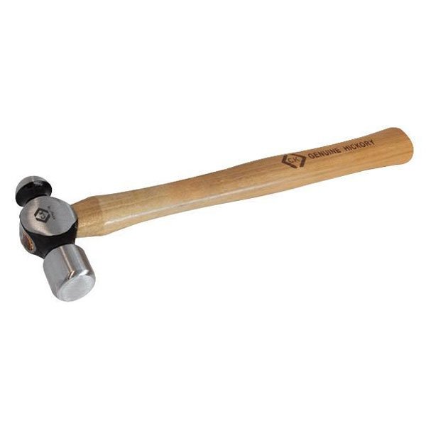CK Tools T4208H 16 Black Lacquered 1lb Engineers Hammer With High Carbon Steel Head