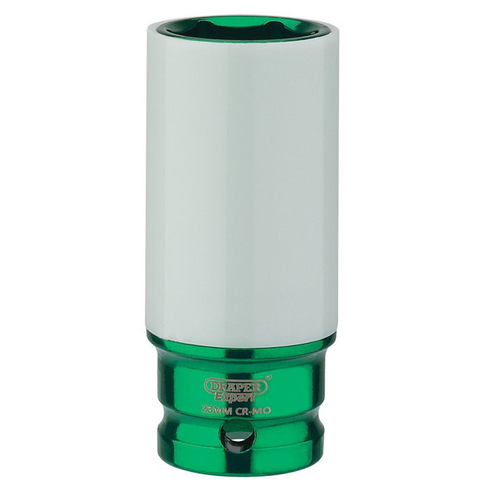 Draper Tools 1/2 Sq. Dr. HI-TORQ® Wheel Nut Socket for Alloy Wheels (23mm)
