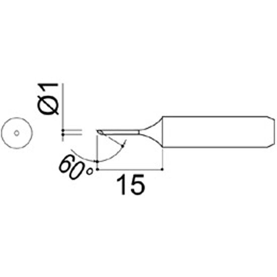 Hakko Medium Tip Shape 1C