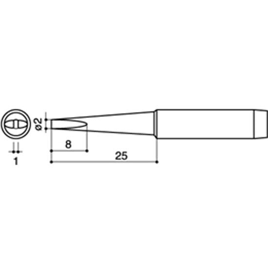 Hakko Medium Tip Shape 2LD