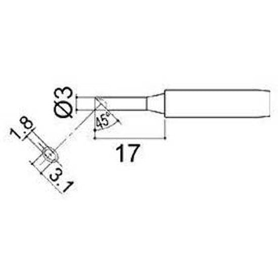 Hakko 900M-T-3CM Solder Tip