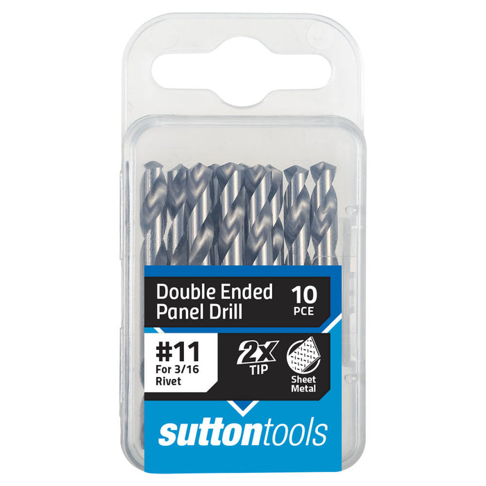 Sutton D134 Silver Bullet Double Ended Panel Drills, 10 Pack