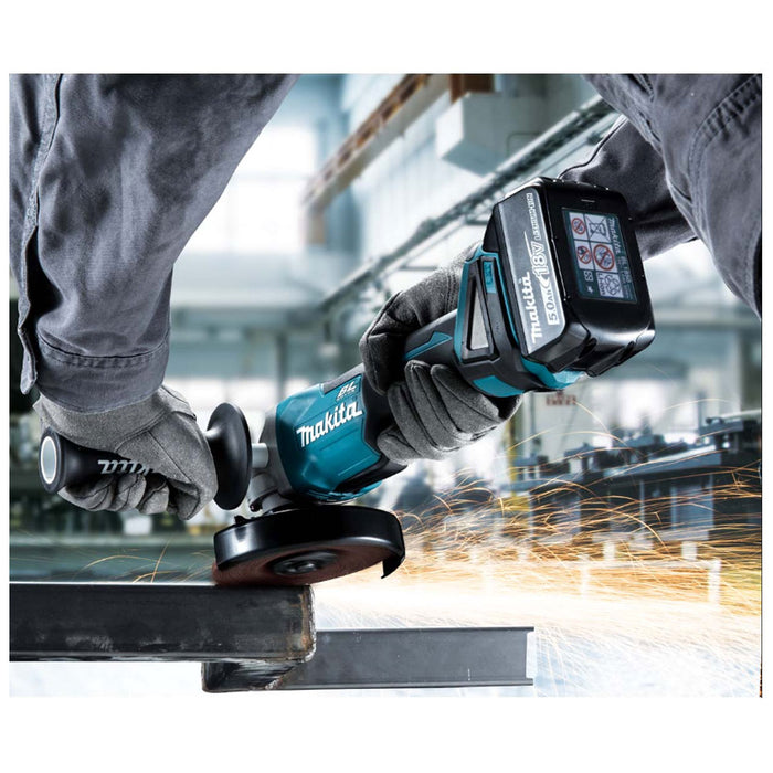 Makita 18V Brushless 125mm Angle Grinder - Tool Only