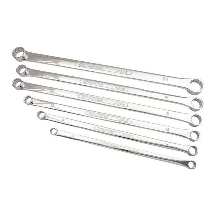Sidchrome 6Pc Flat Ring Spanner Set Metric