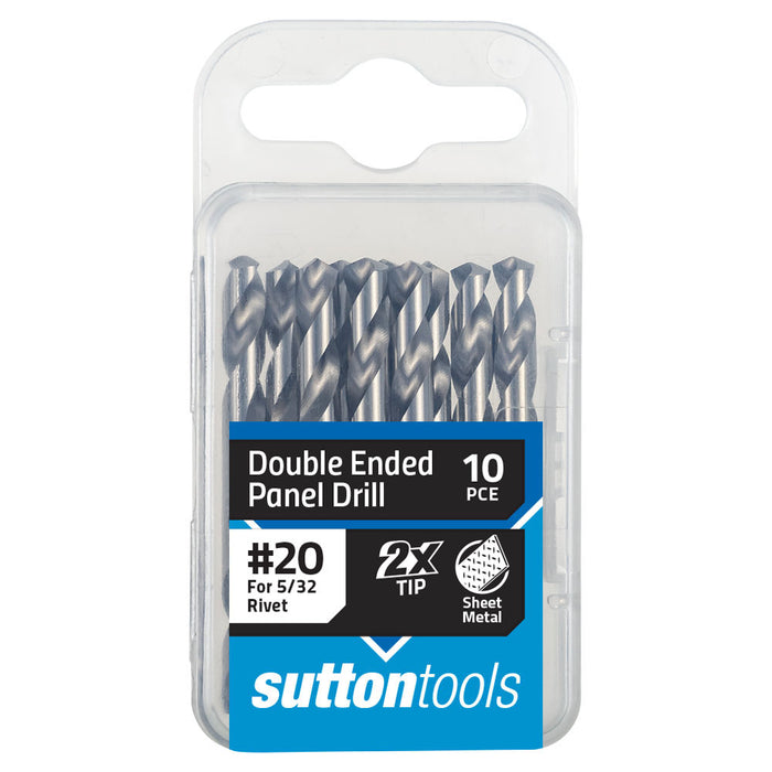 Sutton D134 Silver Bullet Double Ended Panel Drills, 10 Pack