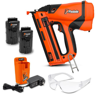 Paslode Impulse IM250A-LI 16Ga) TrimMaster Angled Li-Ion Bradder Kit