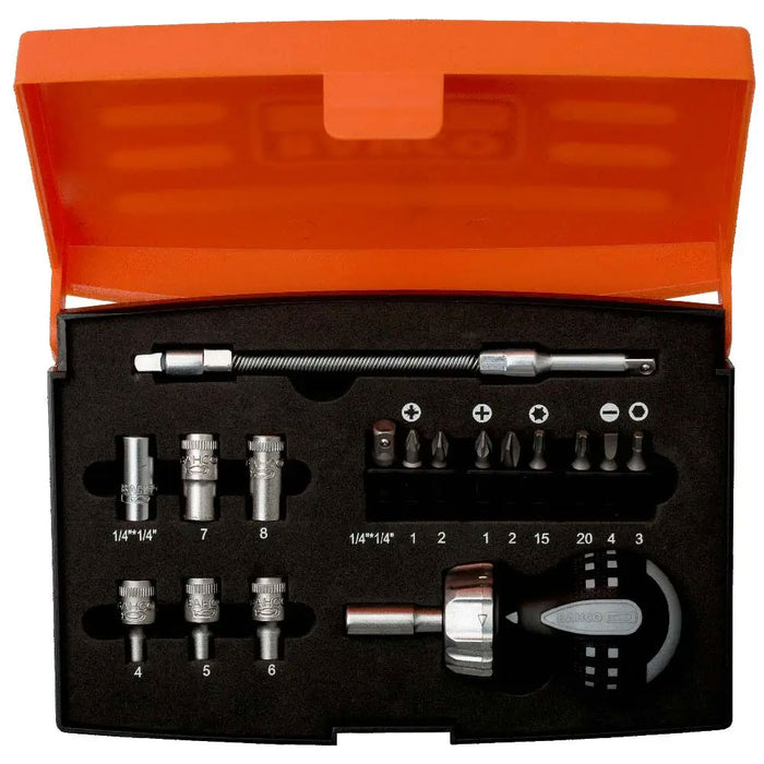 Bahco Bit Holder Ratcheting Screwdriver Set, 18 Pce