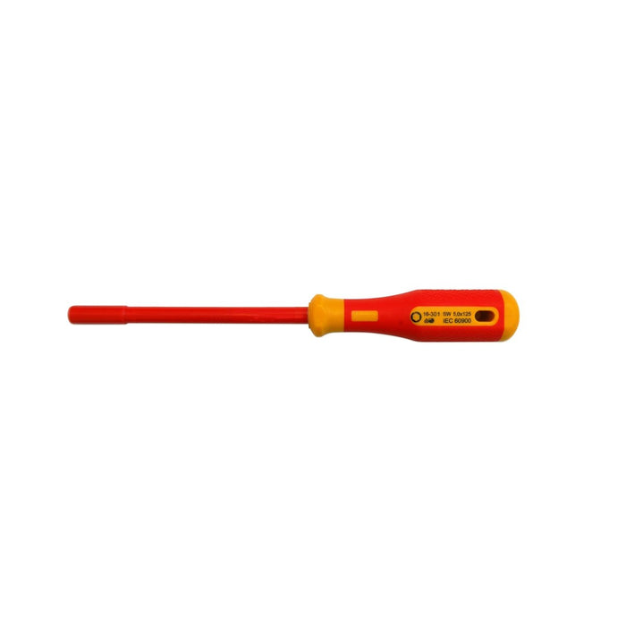 Bernstein Socket Wrench, 125 mm Blade Length, Hex, 5.0 mm A/F